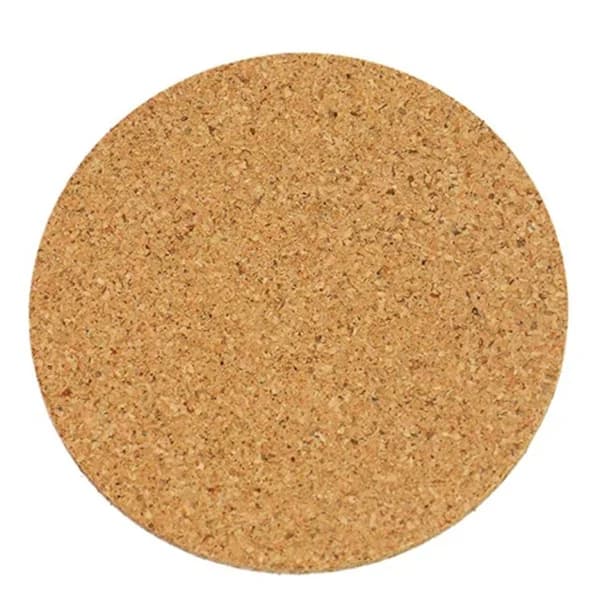 6 stk. runde korkunderlag (100x100x4mm)