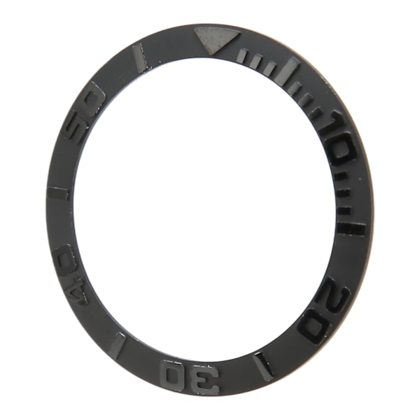Urkransindsats 38 mm Keramisk Præget Tal Urkransring Udskiftningstilbehør Dele til Reparation Kulsort