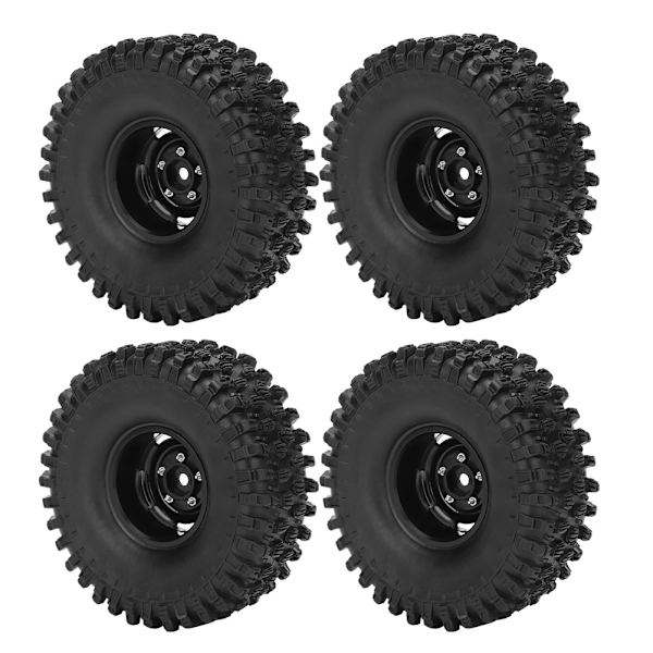 4st 1.9 Tum Hjul Fälg Gummidäck RC Tillbehör Passar Axial 1/10 RC Crawler 120mm