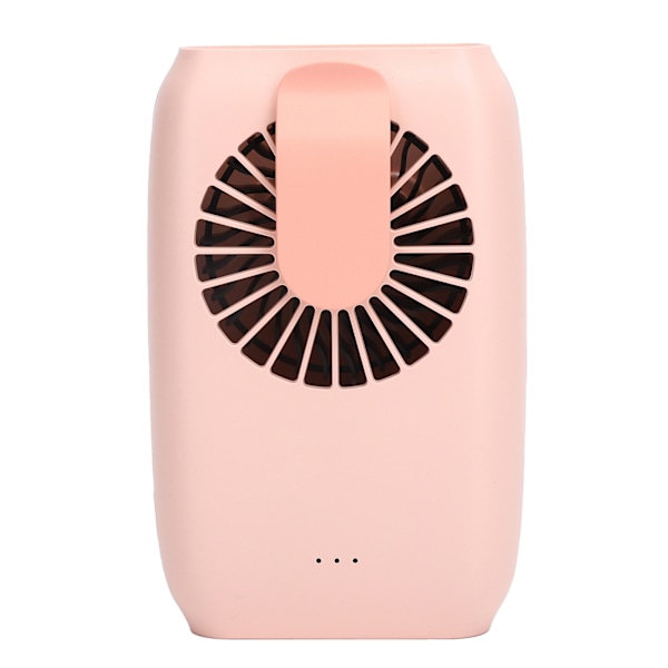 F22 Liten Halsfläkt Multifunktionell USB Bärbar Midjefläkt för Utomhusbruk Skrivbord Sport Rosa