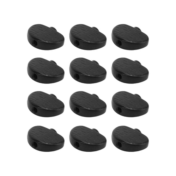 12st Guitar Tuning Peg Machine Head Knobs Plastic Tuning Peg Button for Electric Guitars Semicircle