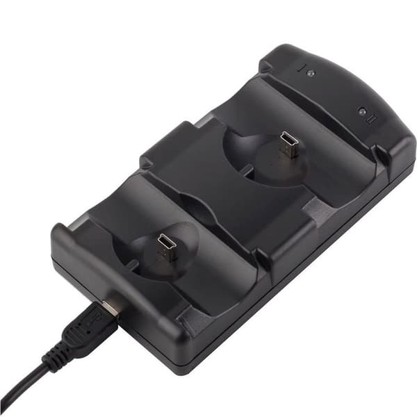 Charging Station for Playstation 3 Controllers, 2-in-1 Charging Dock with LED Light Display
