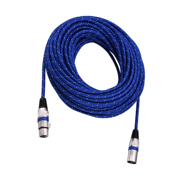 XLR Han til Hun Stik Balance 3-benet Mikrofon MIC Lydkabel 20 meter