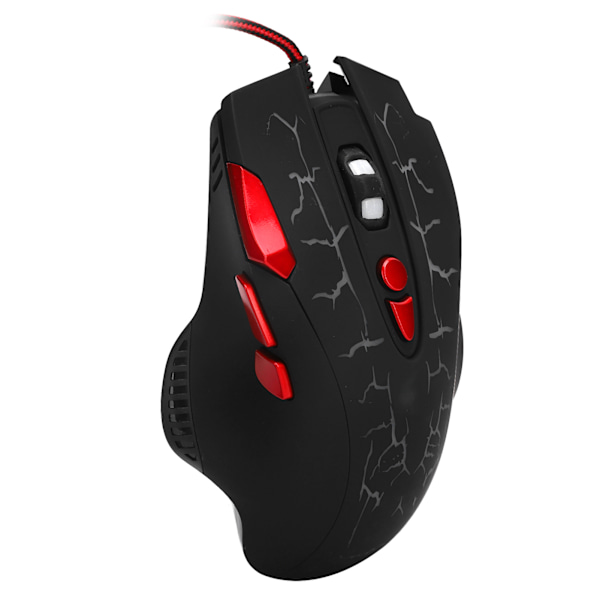 Gamingmus USB Kabelansluten 8 Knappar 4-Stegs DPI Justerbar med Andningsljus Dator Enhet G550 Crackle