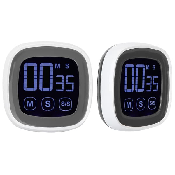 Digital Kitchen Timer Large Screen Loud Alarm BBQ Countdown Reminders Household Stopwatch with Magnet 0.2