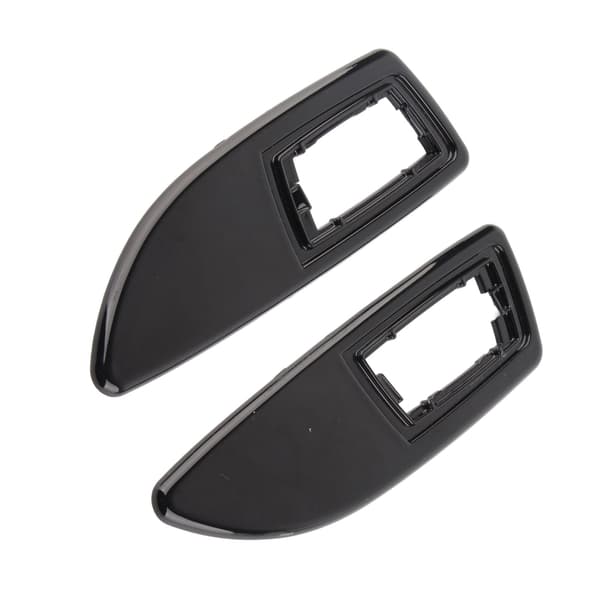 2 stk Sideblinklys Repeater Ramme Sett Bil Tilpasninger Utskifting for Vauxhall Corsa D Serie 2006‑2014 Blank Svart