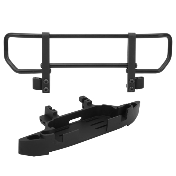 Metallinen etupuskuri ja pohja RC-auton lisävarusteet sopivat TRX4 / TRX6 1/10 RC Crawler -autoihin (musta)