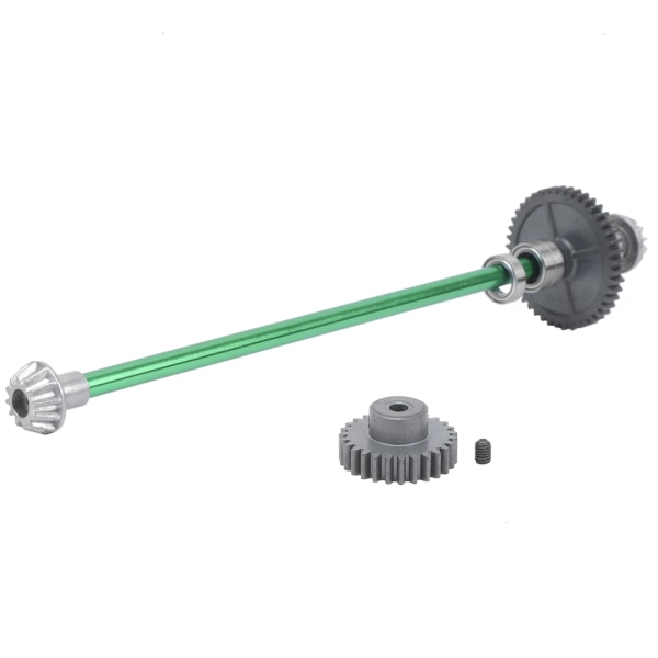 Central transmissionsaxelenhet Motorväxelpassning för WLtoys 144001 1:14 RC-bil (grön)