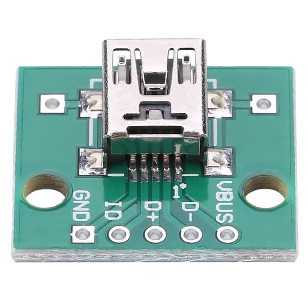 10 stk Mini USB til DIP Adapterkort 5P for 2.54mm PCB-kort DIY USB Strømforsyning
