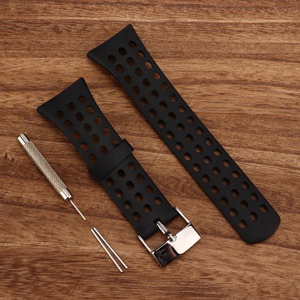 Gummiklockarmband Klockarmbandsadapter Spänne Tillbehör för SUUNTO M Serien M1M2M4M5 Svart Herr