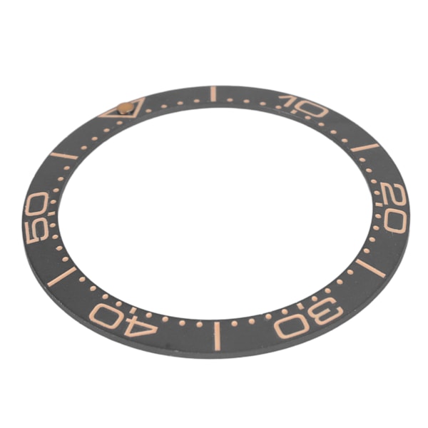Keramisk Klockring Bezel 38mm Klockring Insats Ersättningsdelar Tillbehör för Urmakare Grå Bas Sandblästrad