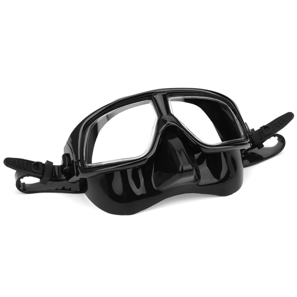 Silikone dykkerbriller Professionel antidug Komfortabelt vandtæt snorkeludstyr (sort)
