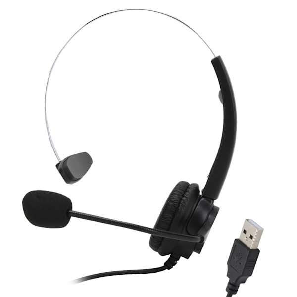 USB Headset med Mikrofon Støjreduktion Lydkontrol til Erhverv UC Skype Lync Softphone Call Center Kontor
