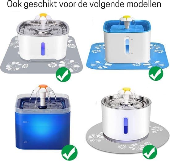 Drinking Fountain Pump - Whisper Quiet - Incl. LED Light High Efficiency and Energy Saving Promotes Water Circulation and Absorbs More