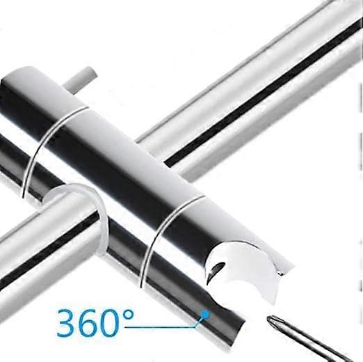 (22 mm, sølv) Dusjhodeholder, sugekopp hånddusjkrok, veggdusjfeste, utskiftbar universell dusjglidebryter