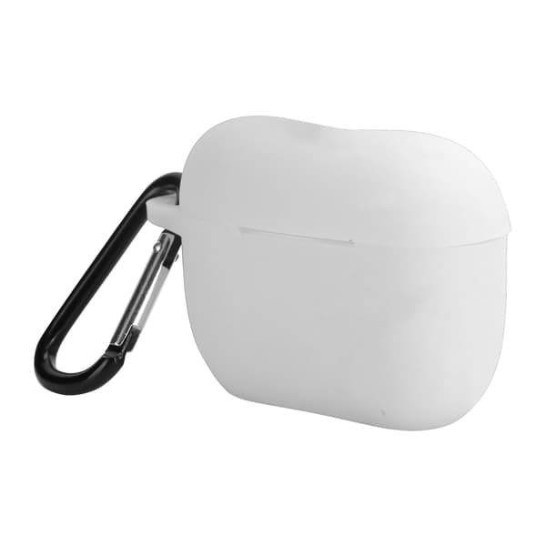 Silikonfodral Skyddskåpa för IOS Earbuds Pro/III Bluetooth Headset Laddningsfodral Vit