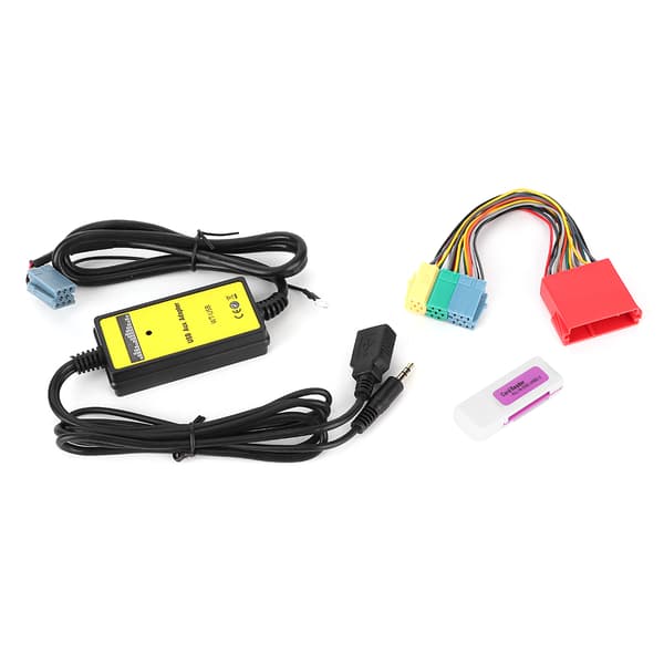 8-polig CD-växlare Adapter 20Hz‑20KHz MP3 USB Audio Bil AUX Interface Passar för Seat