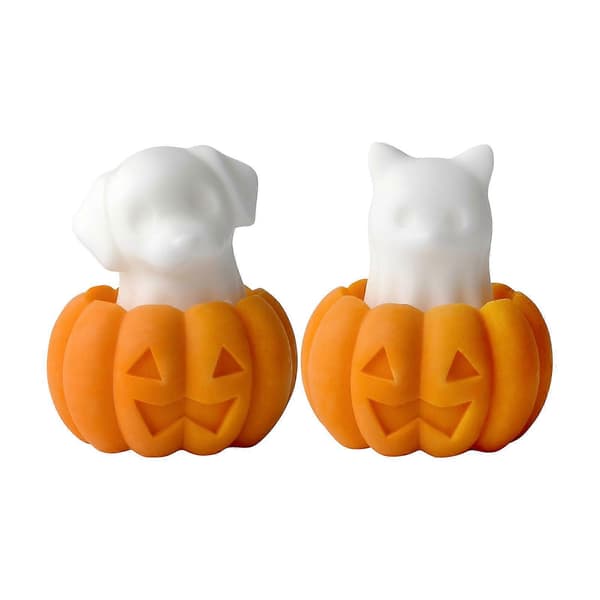 Halloweens silikoneform til græskarspøgelser lysfremstilling med robuste materialer spøgelseshvalp ghostPuppy