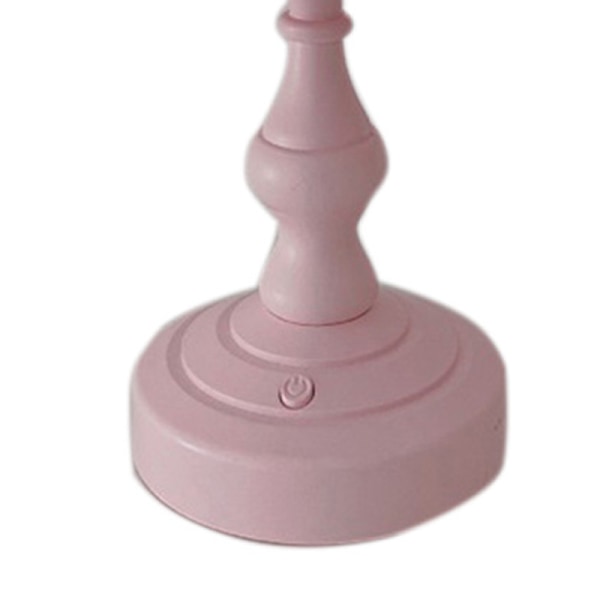 Bordlampe Retro Lotusblad Genial Nydelig 3 Lys Kilder Liten Bord Nattlampe for Jenter Soverom Rosa