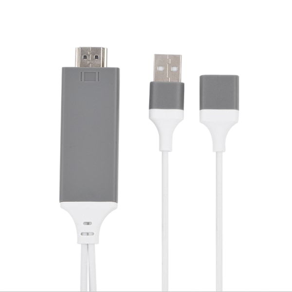 3 Farver Telefon til HDMI Kabel til IOS Interface Digital AV Adapter 1080P Plug Play til IOS Android Hvid