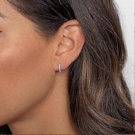 14K Guldbelagte Cubic Zirconia Manchetøreringe Huggie Stud