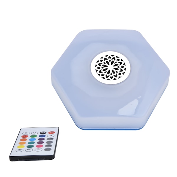 E27 LED Bluetooth Høyttaler Lys Flygende Tallerken Form Fargerik RGBW Taklampe Fjernkontroll 85V‑265V