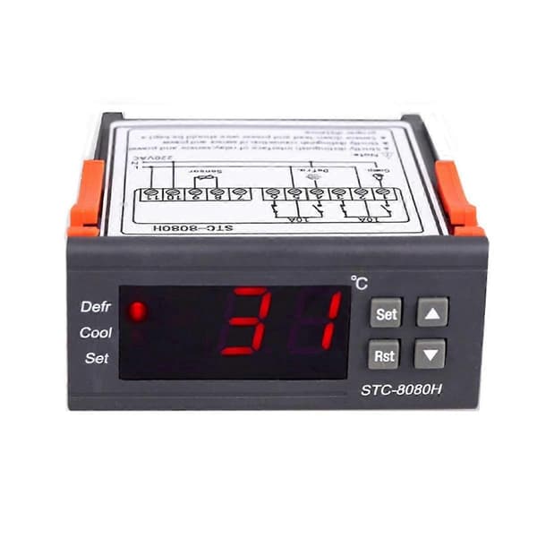 STC-8080H Temperaturregulator Køleskabstermostat Digitalt Display Mikrocomputer Temperatur-WELLNGS