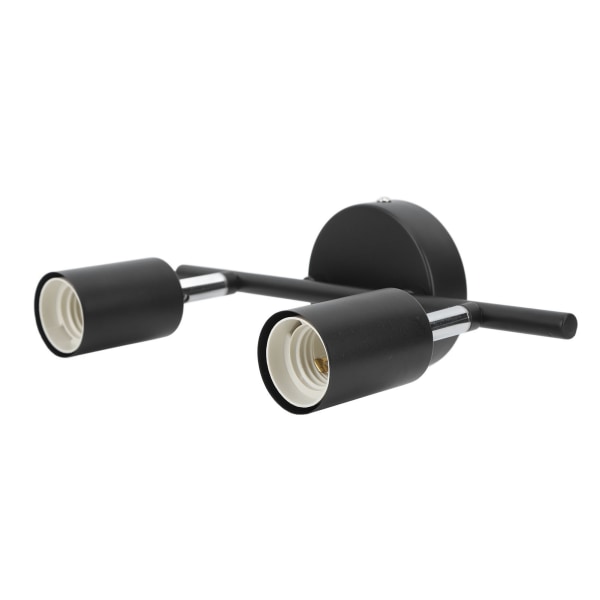 Infälld Taklampa Spårljushållare 2 Lampor Roterande Justerbar Lamphållare för E27 Glödlampa LED-Glödlampor