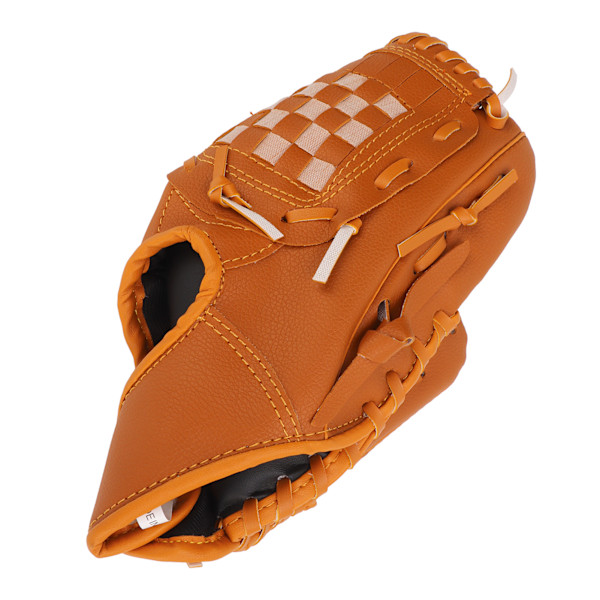 Sport Baseball Handskar PVC Brun Baseball Pitcher Mitt för barn Vuxenträning utomhus 12.5in