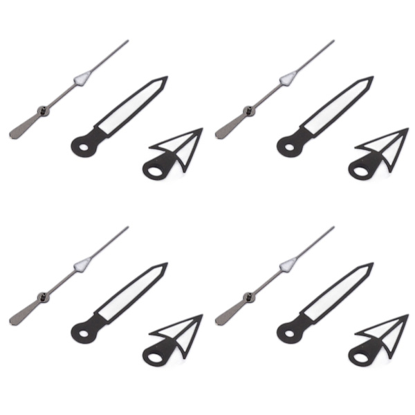 10st Set Klockvisare Klockhänder Timme Minut Sekund Självlysande Klockrörelse Modifieringsdelar för NH35 NH36 SK‑23