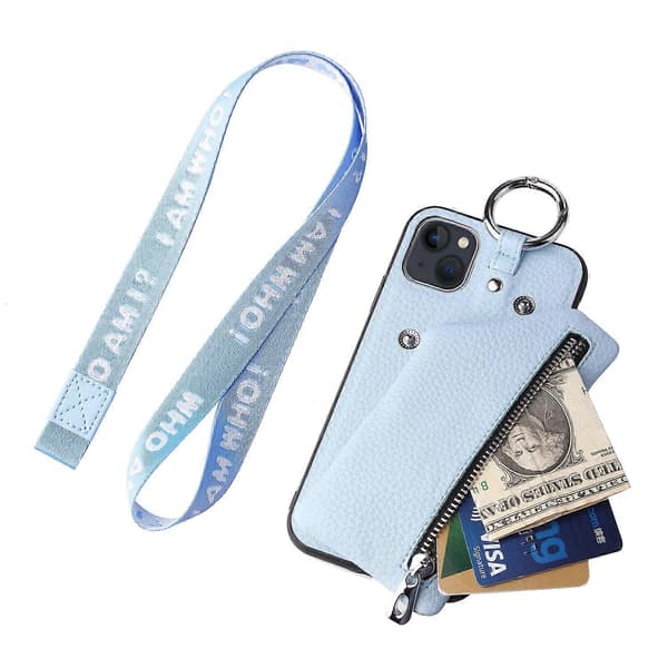 Pung etui iPhone 13 etui, iPhone 13 etui, blå