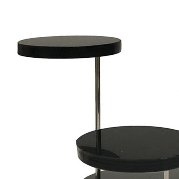 Rund Smykke Display Stand Multi Lag Ring Display Riser Stand Kage Dessert Rack Fest Dekorative Hylder 3 Lag Sort