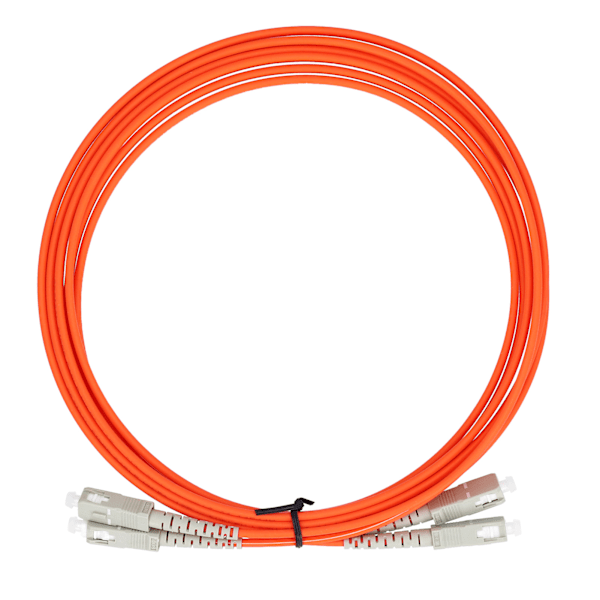 Kuituoptinen kaapeli 50/125μm 3 metriä Multimode Dual‑Core Optinen Patch Cord SC/UPC MM‑DX Tietokonetarvikkeet