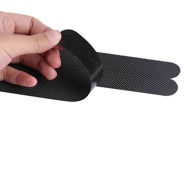 Badeværelse Anti-Slip Tape Sikkerhed Skridsikker Strimmel Selvklæbende Mærkat til Badekar Keramisk Gulv Sort