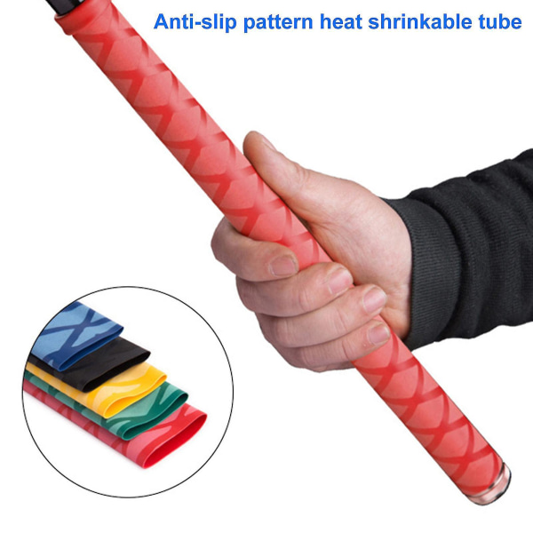 1m Anti-Slip Blå Fiskestang Wrap Tube Cover, 28mm Beskyttende Gul