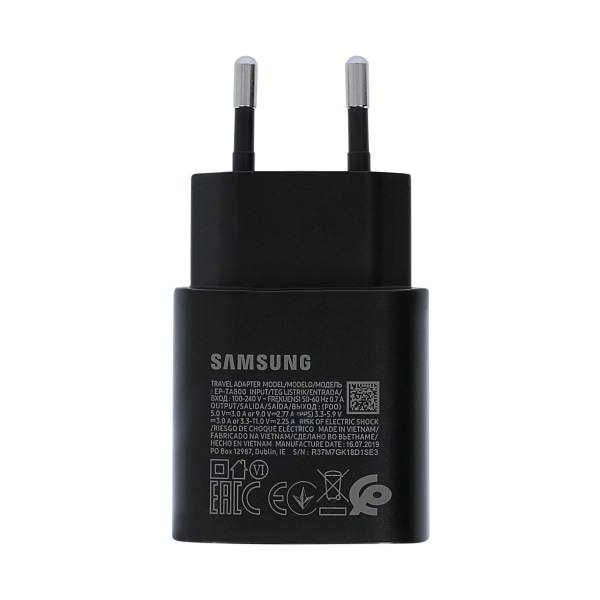 Samsung EP-TA800 25W superhurtig opladningsadapter black