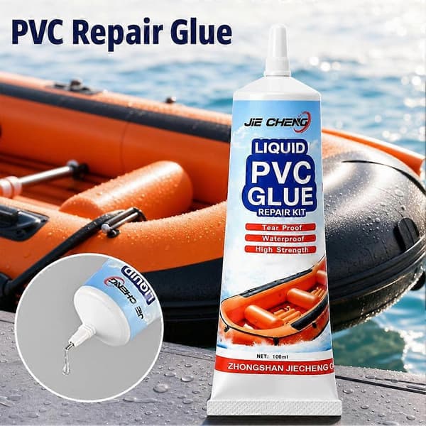 PVC-lim med klar tør finish, kompakt reparationssæt til punkterede baderinge 50ml 50ml 1pcs