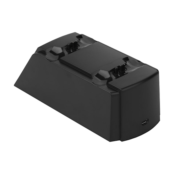 2 in 1 USB Kaksoislataustelakka Latausasema PS4-ohjaimelle LED-valolla
