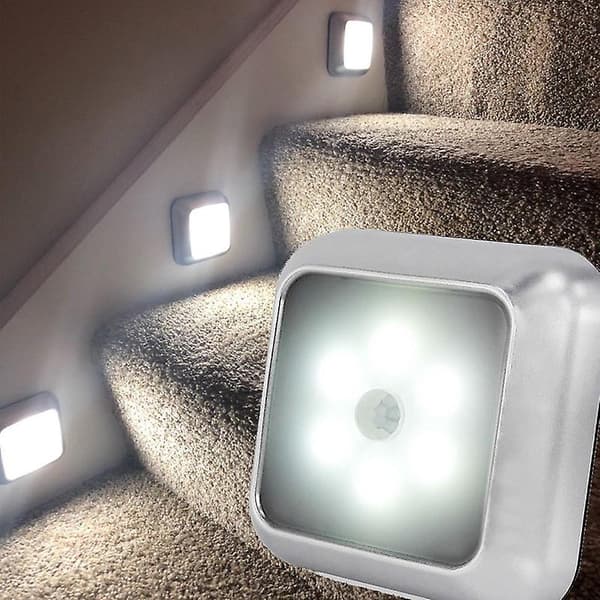Nattlampe LED-lyssensorlampe Soverom Batteri