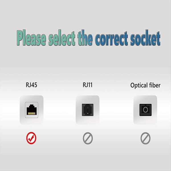 Ethernet RJ45 hann til 3 hunner adapterkabel for Cat5 nettverksutvidelse