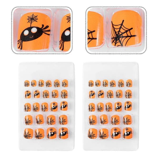Halloween tekokynnet koristeluun 44 kpl oranssi setti