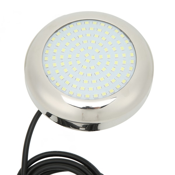4 tommer 108LED undervandslys 12V IP68 vandtæt 135° lysvinkel undervandsbådslampe til marine hvid