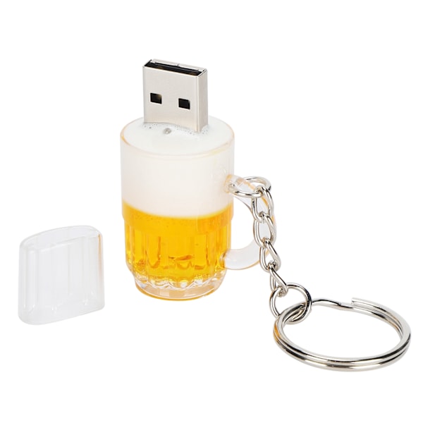 USB Flash Drive Tegneserie Dominerende Ølkrus Form Bærbar Lagerhukommelse Stick 4GB