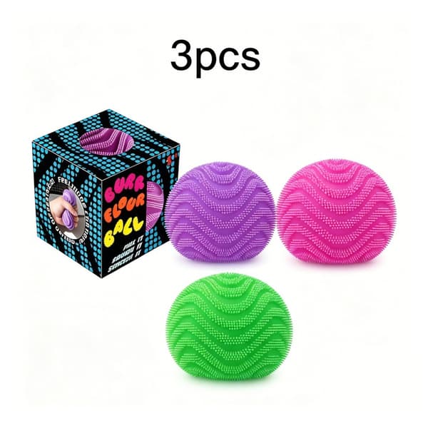 3 stk. Fuzz Ball Squishy, Stressbolde til voksne Langsomt stigende Squishies Bløde Sensoriske Klem Super Solide Squish Bløde Formbare Fidgets Squishy