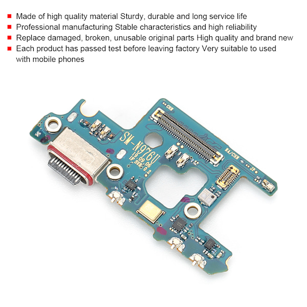 Ammattimaiset matkapuhelimet Latausliittimen kaapeli USB-liitäntä Alkuperäisosat Samsung Note10+ Plus N976U -malliin