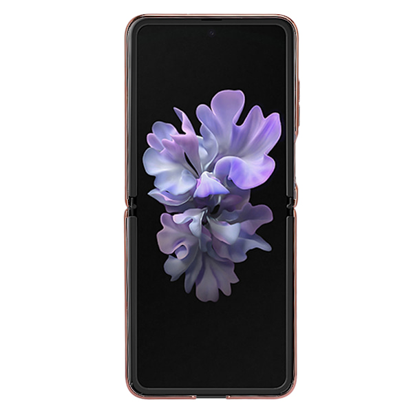 Herdet Glass Deksel for Mobiltelefon Beskyttelsesdeksel Bakdeksel Beskyttelsesdeksel for Galaxy Z Flip Gulltråd Gul Gulltråd