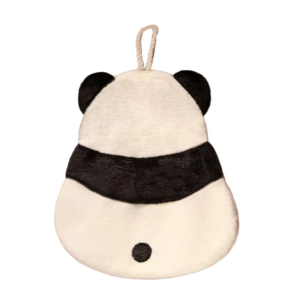 Handduk förtjockad Söt tecknat djurmönster Absorberande Hängande kökshandduk för barn Hem Pandamönster panda