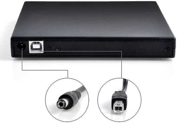 Eksternt DVD-drev med CD-brænder (combo), USB-interface
