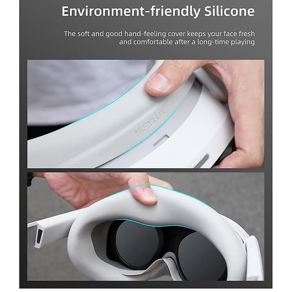 VR Silikone-interfacebeskyttelse til Pico 4 VR-headset Anti-lækage VR Silikonepude Lysblokerende cover - WELLNGS