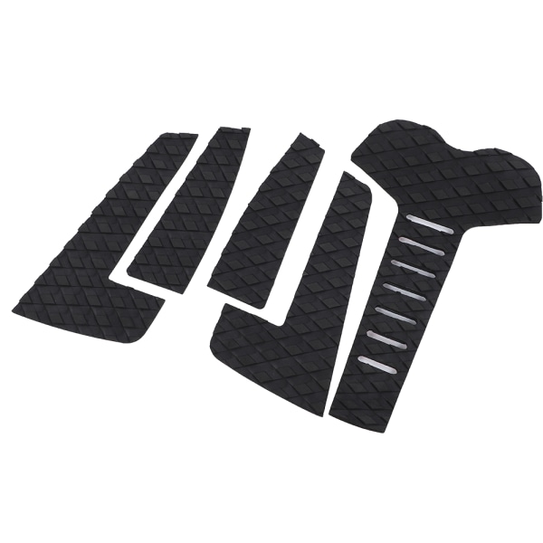 Surfbræt trækpuder Surfpuder EVA Tail Deck Grip AntiSlip Surf Traction Pad (5 stk sort)